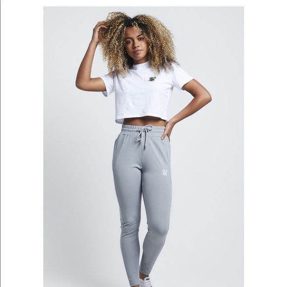 SikSilk New With Tags Retro Box Fit Crop 100% Cotton Tee – Optic White Size 2 - Picture 3 of 10